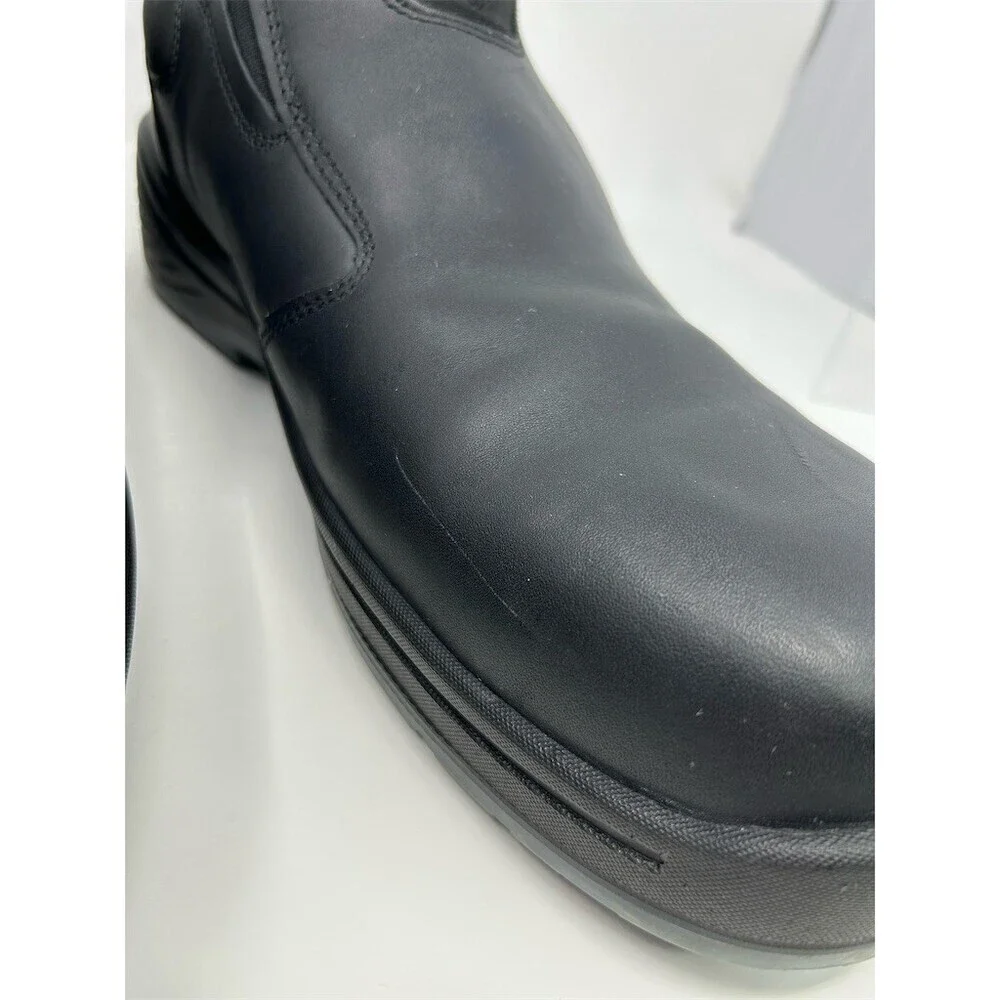 Thorogood Men's Black Slip-On Safety Toe Work Loafer Shoes Slip Resistant 15